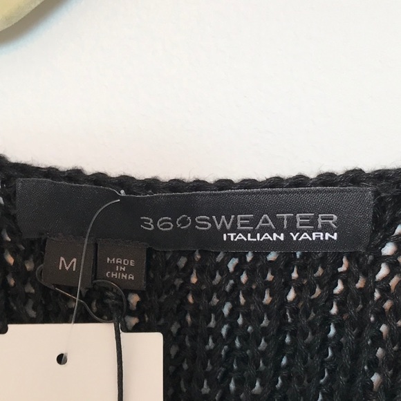 360Sweater Sleeveless linen sweater Italian yarn new with tags, size M - Picture 3 of 5